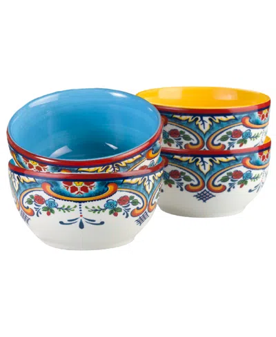 Euro Ceramica Zanzibar Dipping Bowls, Set Of 4 In Multi