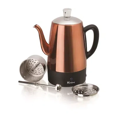 Euro Cuisine Electric Coffee Percolator - 8 Cups In Brown
