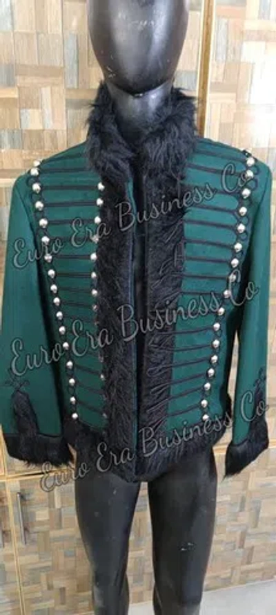 Pre-owned Euro Napoleonic Regency 95th Rifles Officer Military Pelisse Tunic Jacket In Green