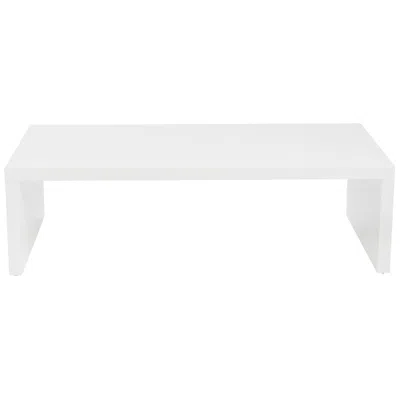 Euro Style Abby 48" Wide White Coffee Table