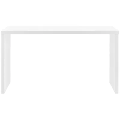 Euro Style Abby 55" Wide Matte White Lacquer Rectangular Desk