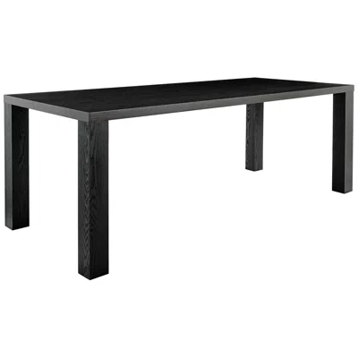Euro Style Abby 84 1/2" Wide Black Ash Wood Rectangular Dining Table