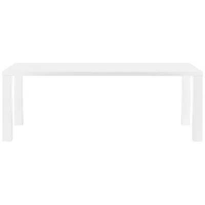 Euro Style Abby 84 1/2" Wide Gloss White Dining Table