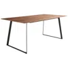 Euro Style Anderson 70 3/4" Wide Walnut Black Rectangular Dining Table