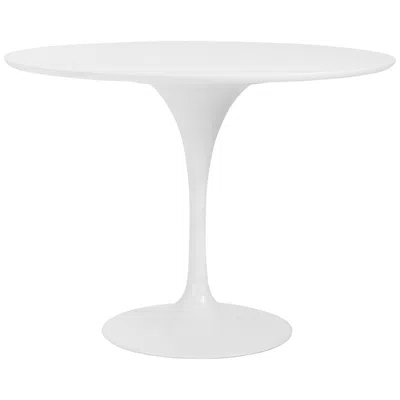 Euro Style Astrid 39 1/2" Wide Matte White Lacquer Round Dining Table
