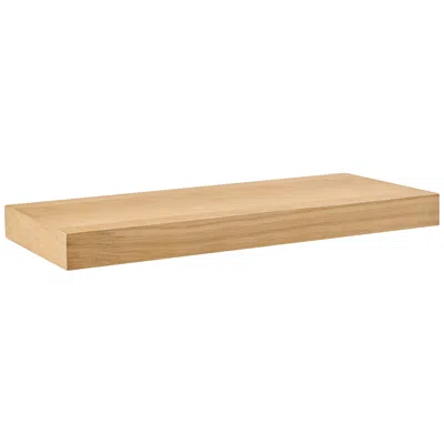 Euro Style Barney 23 1/2"w American Oak Veneer Wood Floating Wall Shelf