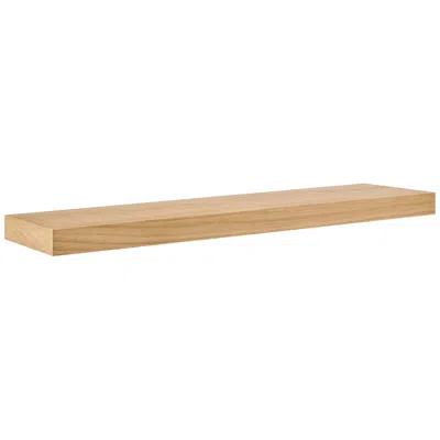 Euro Style Barney 36" Wide American Oak Veneer Wood Floating Wall Shelf