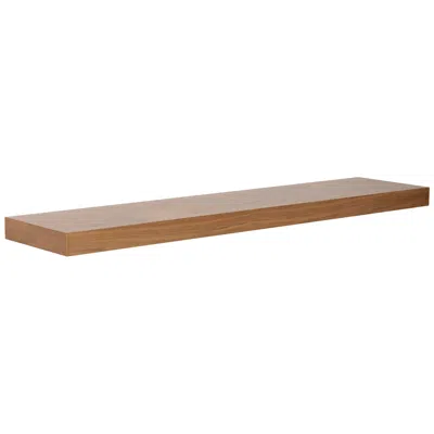 Euro Style Barney 43 1/2" Wide Walnut Veneer Wood Floating Wall Shelf