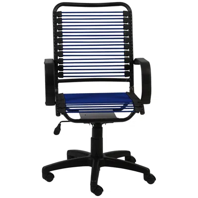 Euro Style Bradley Blue Bungie Black Graphite Office Chair