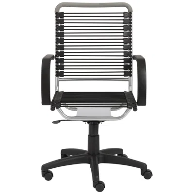 Euro Style Bungie High-back Black And Aluminum Office Chair