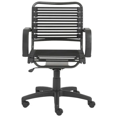 Euro Style Bungie Mid-back Black Office Chair