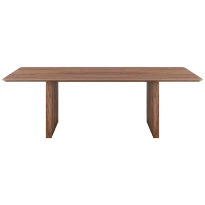 Euro Style Caden 95" Rectangle Table In Brown