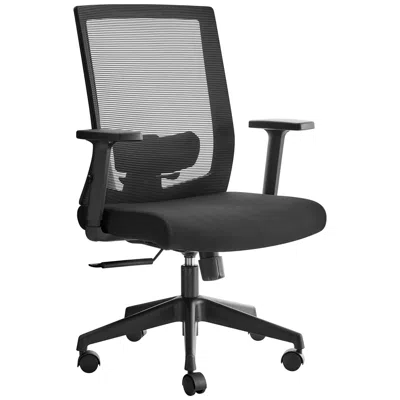 Euro Style Dahl Black Fabric Adjustable Office Chair