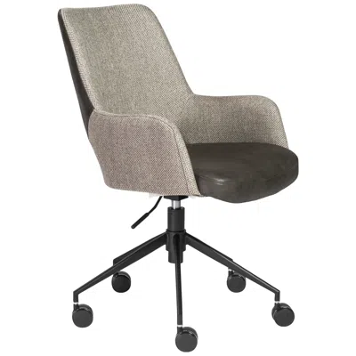 Euro Style Desi Light Gray And Dark Gray Adjustable Tilt Office Chair