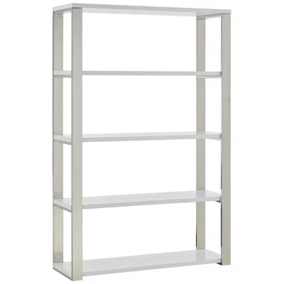 Euro Style Dillon 39 1/2" Wide High Gloss White Shelving Unit