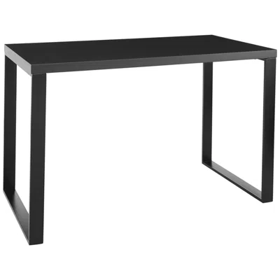 Euro Style Dillon 47 1/4" Wide Matte Anthracite And Black Desk