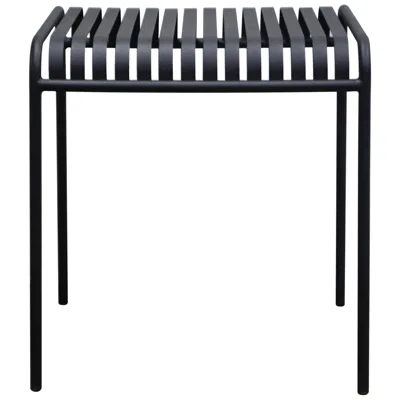 Euro Style Enid 28" Wide Black Metal Square Outdoor Table