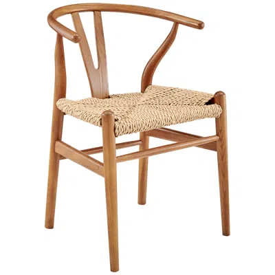 Euro Style Evelina Natural Rattan Outdoor Side Chair