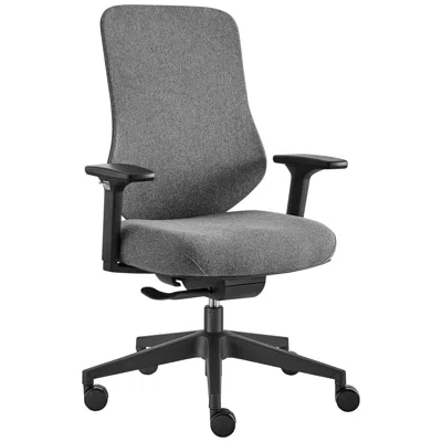 Euro Style Jeppe Gray Fabric Adjustable Office Chair