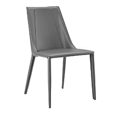 Euro Style Kalle Side Chair In Gray