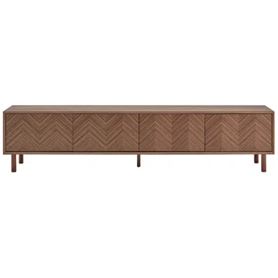 Euro Style Kayla 85" Media Stand In Brown