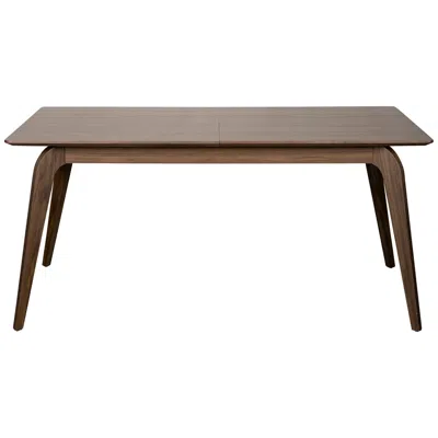 Euro Style Lawrence 82 1/2" Walnut Veneered Extension Dining Table