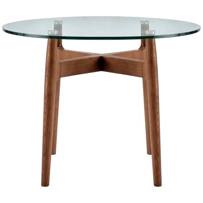 Euro Style Ledell 42" Bistro Table In Brown