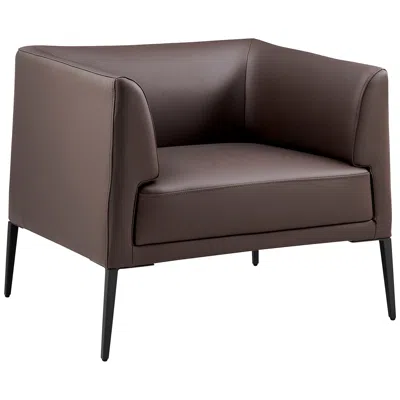 Euro Style Matias Brown Leatherette Lounge Chair