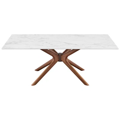 Euro Style Maurice 79" Rectangle Table In Brown