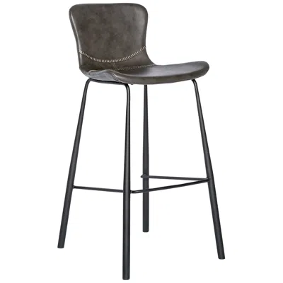 Euro Style Melody 30" Dark Gray Leatherette Bar Stool