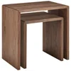 Euro Style Nova Nesting Side Table In Brown