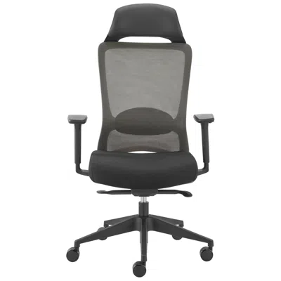 Euro Style Sanna High Back Office Chair In Black