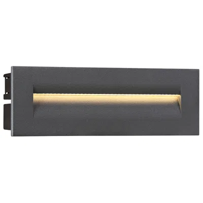 Eurofase 10"w Graphite Gray Led In-wall Recessed Step Light