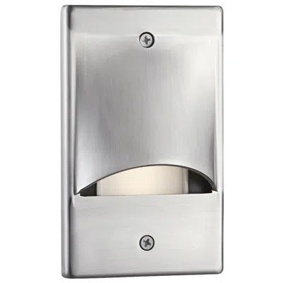 Eurofase 2 1/2"w Brushed Nickel Scoop Trim Led Step Light