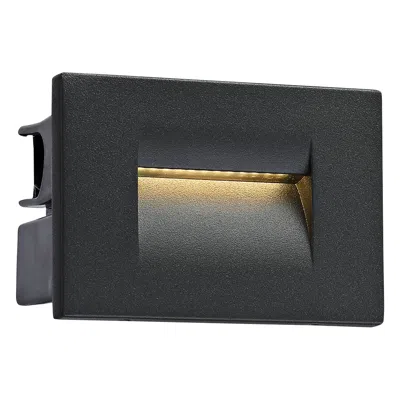 Eurofase 4 1/4" Wide Graphite Gray Led In-wall Step Light
