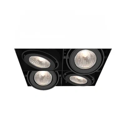 Eurofase 4 Light Multiple Recessed Kit In Black