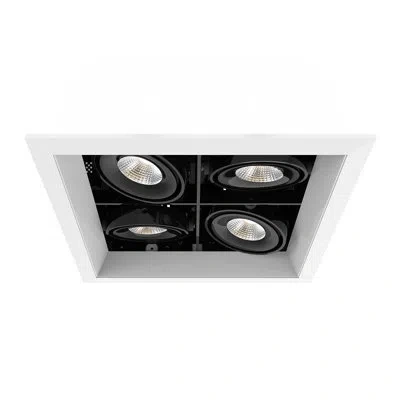 Eurofase 4 Light Square Multiple Recessed Kit In White,black