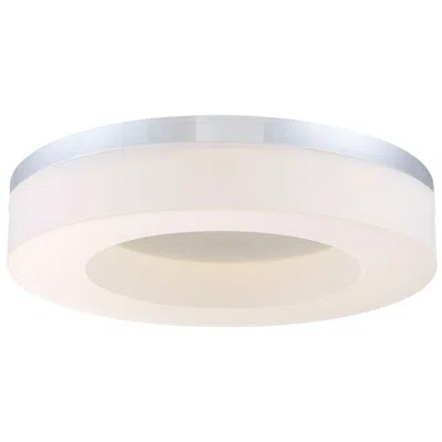 Eurofase Abell 3 In. X 13.75 In. Flushmount In White/silver