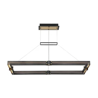 Eurofase Admiral 2 In. X 21.25 In. Integrated Led Chandelier In Black