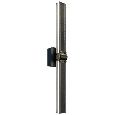 Eurofase Admiral 27 3/4" High Black And Gold Led Large Wall Sconce