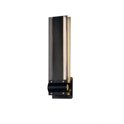 Eurofase Admiral Small Sconce, Black-gold/white In Gold;powder Coated Finish