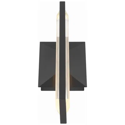 Eurofase Aelin 14" Integrated Led Outdoor Wall Sconce In Matte Black