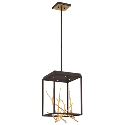 Eurofase Aerie 18.75 In. X 12.50 Integrated Led Chandelier In Bronze In Brown
