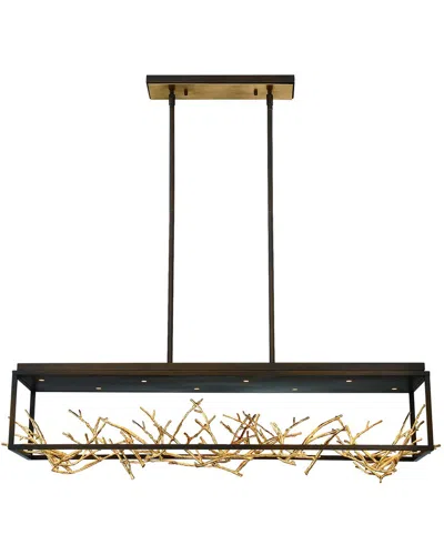 Eurofase Aerie 8-light 42in Linear Chandelier In Black