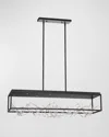 Eurofase Aerie Linear Chandelier In Black And Silver