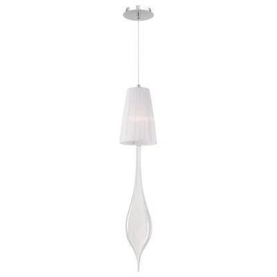 Eurofase Aqua 22.50 In. X 4.50 In. Pendant In Chrome/white