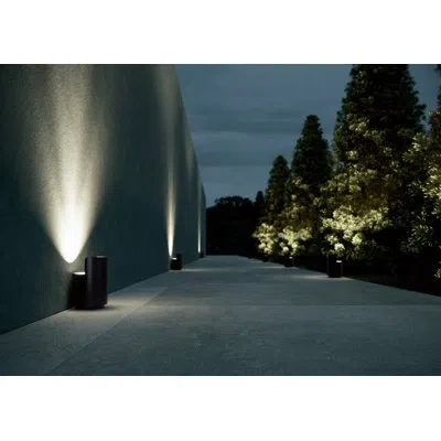 Eurofase Armour,7in,bollard,8w,bk In Black