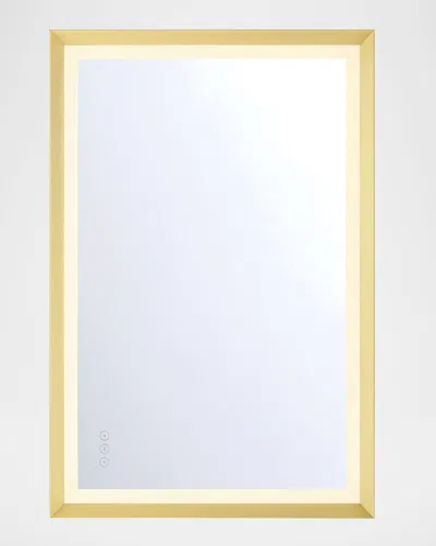 Eurofase Artell 36" Led Lighted Mirror, Gold