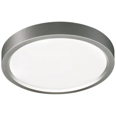 Eurofase Artemis 15 Inch Round Flush Mount Ceiling Light In Brushed Nickel In Gray