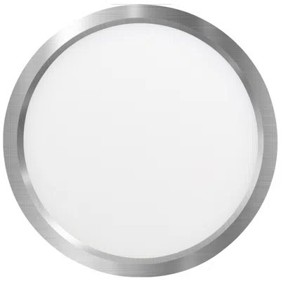 Eurofase Artemis 19 Inch Round Flush Mount Ceiling Light In Brushed Nickel In Gray